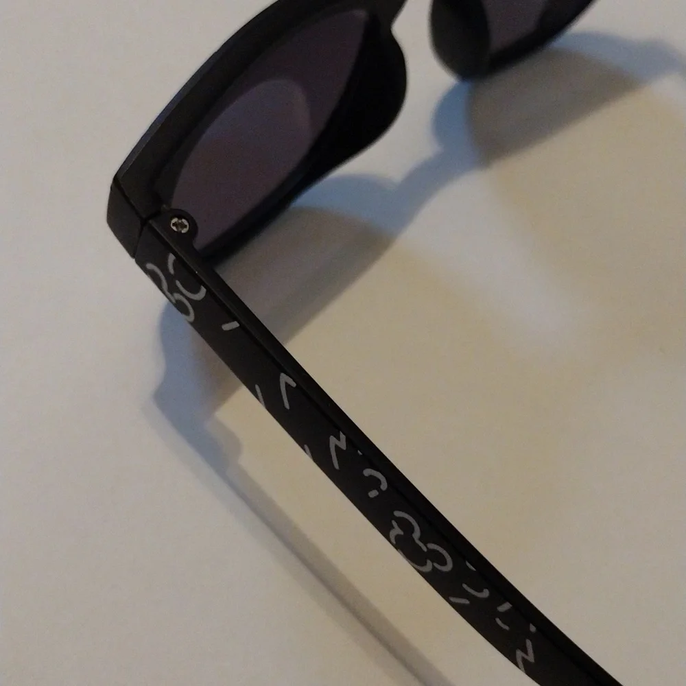 Disney Black Kids Sunglasses with White Doodle Print